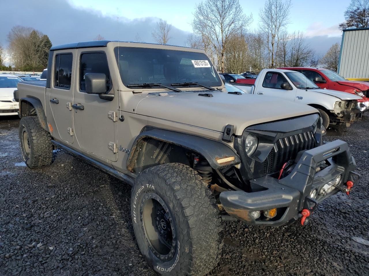 2020 Jeep Gladiator VIN 1C6HJTFG8LL147702 Copart auction photo, front end damage thumbnail 4