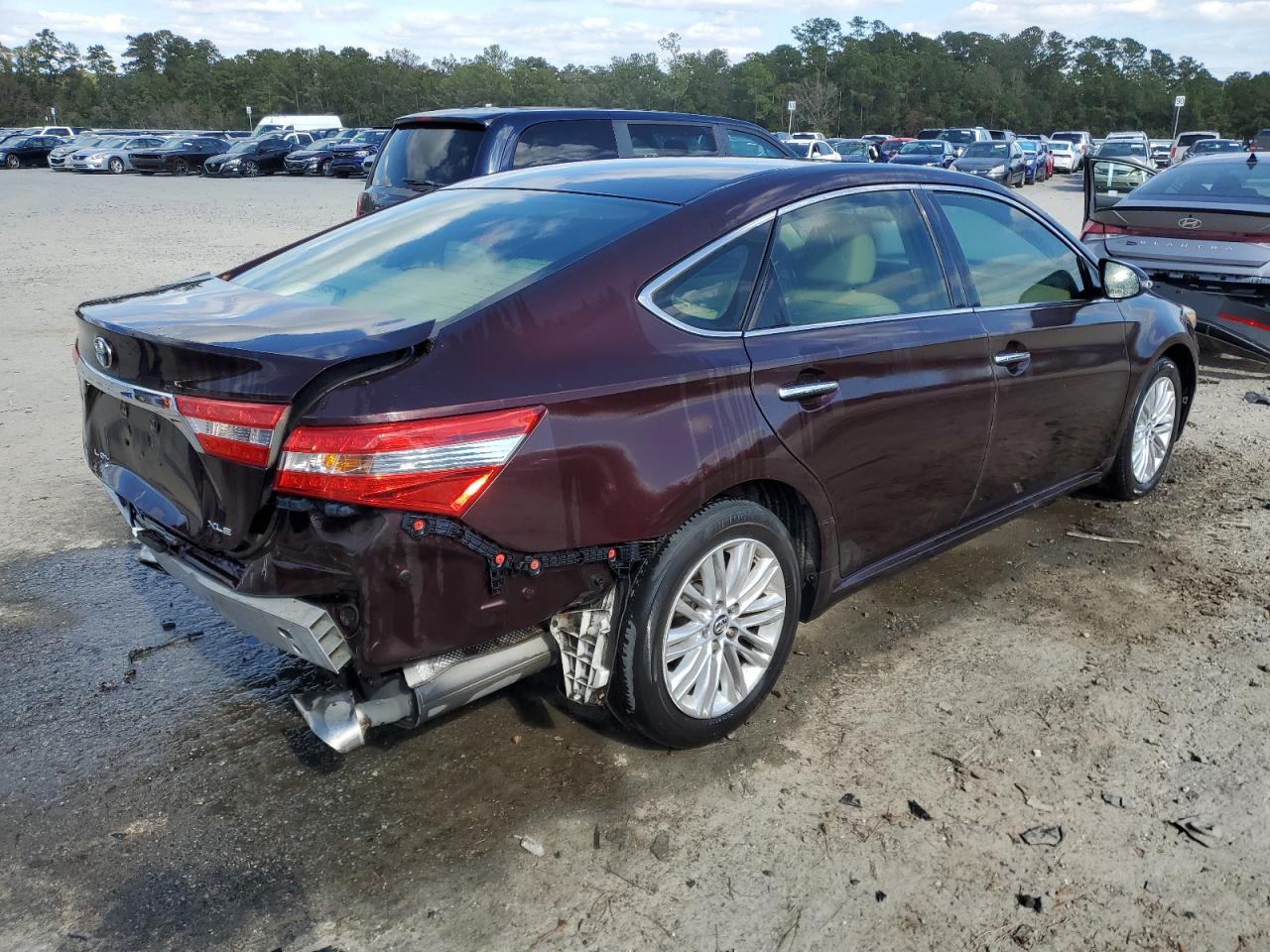 2013 Toyota Avalon VIN 4T1BK1EB7DU007220 Copart auction photo, rear end / front end damage thumbnail 3