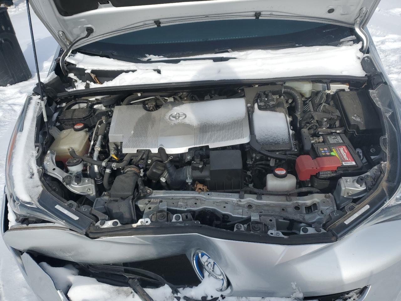 2016 Toyota Prius VIN JTDKBRFUXG3009444 Copart auction photo, front end damage thumbnail 11