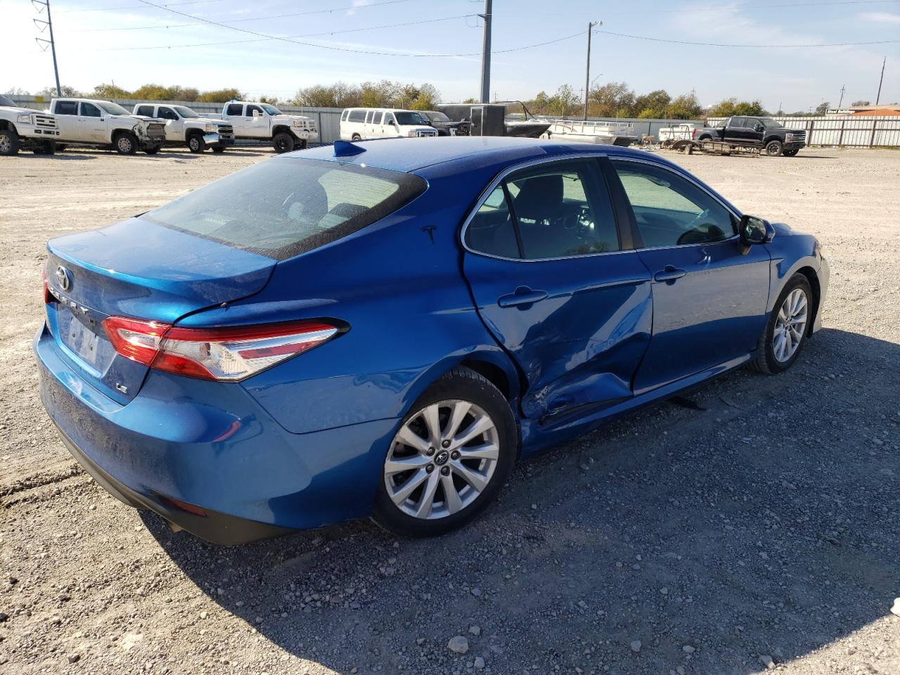 2019 Toyota Camry VIN 4T1B11HK2KU173074 Copart auction photo, rear end damage thumbnail 3