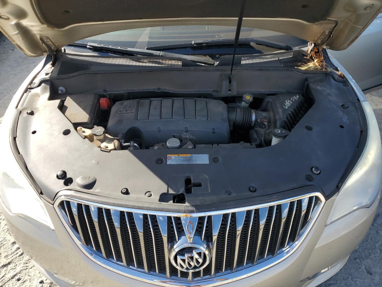 2013 Buick Enclave VIN 5GAKRCKD2DJ242354 Copart auction photo, top/roof damage thumbnail 12