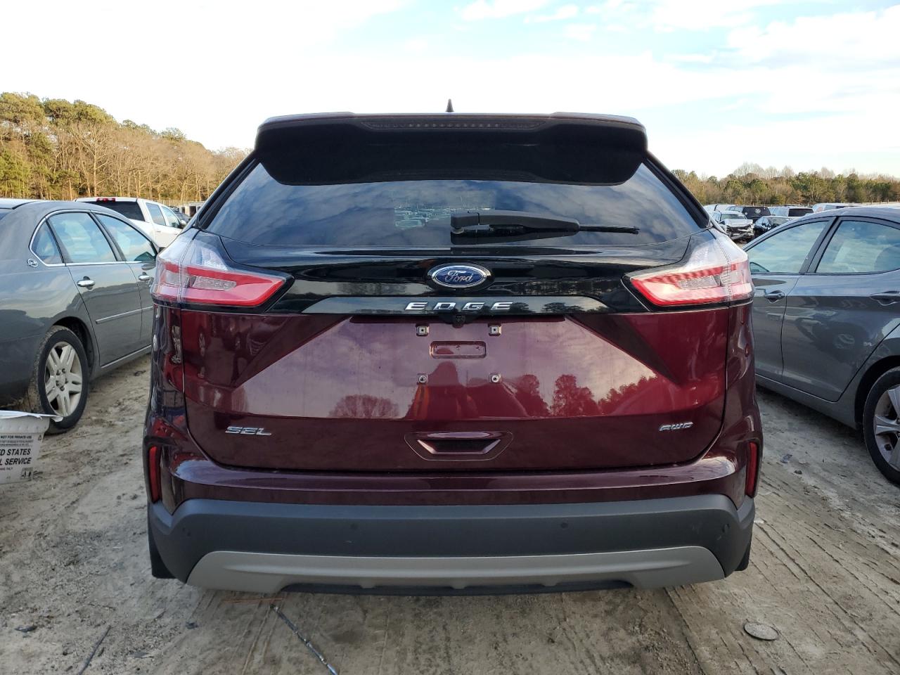 2022 Ford Edge VIN 2FMPK4J92NBA21673 Copart auction photo, front end damage thumbnail 6