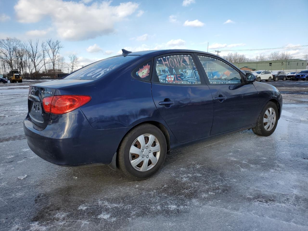 2009 Hyundai Elantra VIN KMHDU46D79U794309 Copart auction photo, side damage thumbnail 3