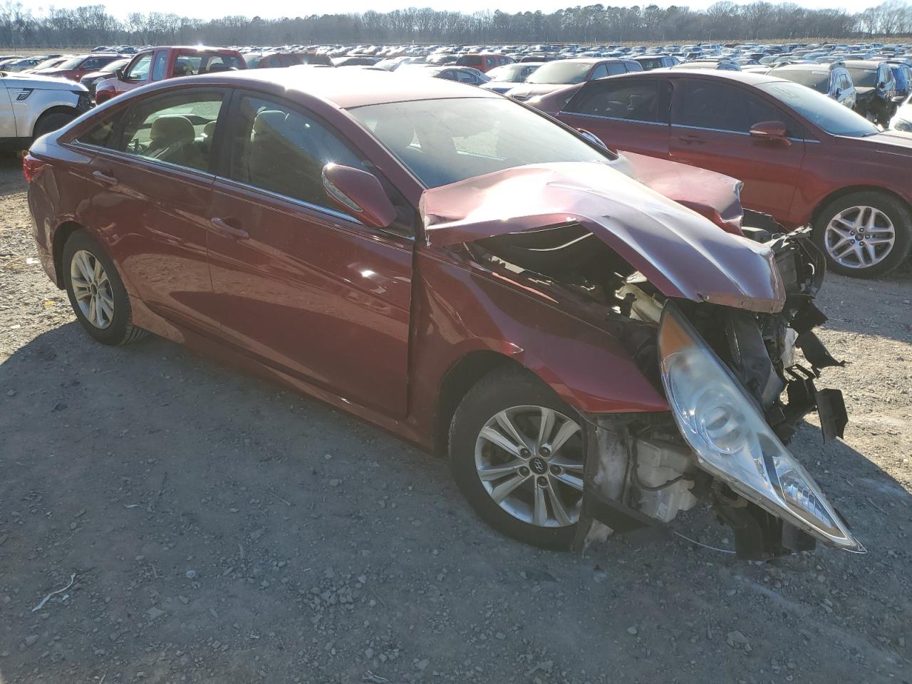 2014 Hyundai Sonata VIN 5NPEB4AC9EH821723 Copart auction photo, front end damage thumbnail 4