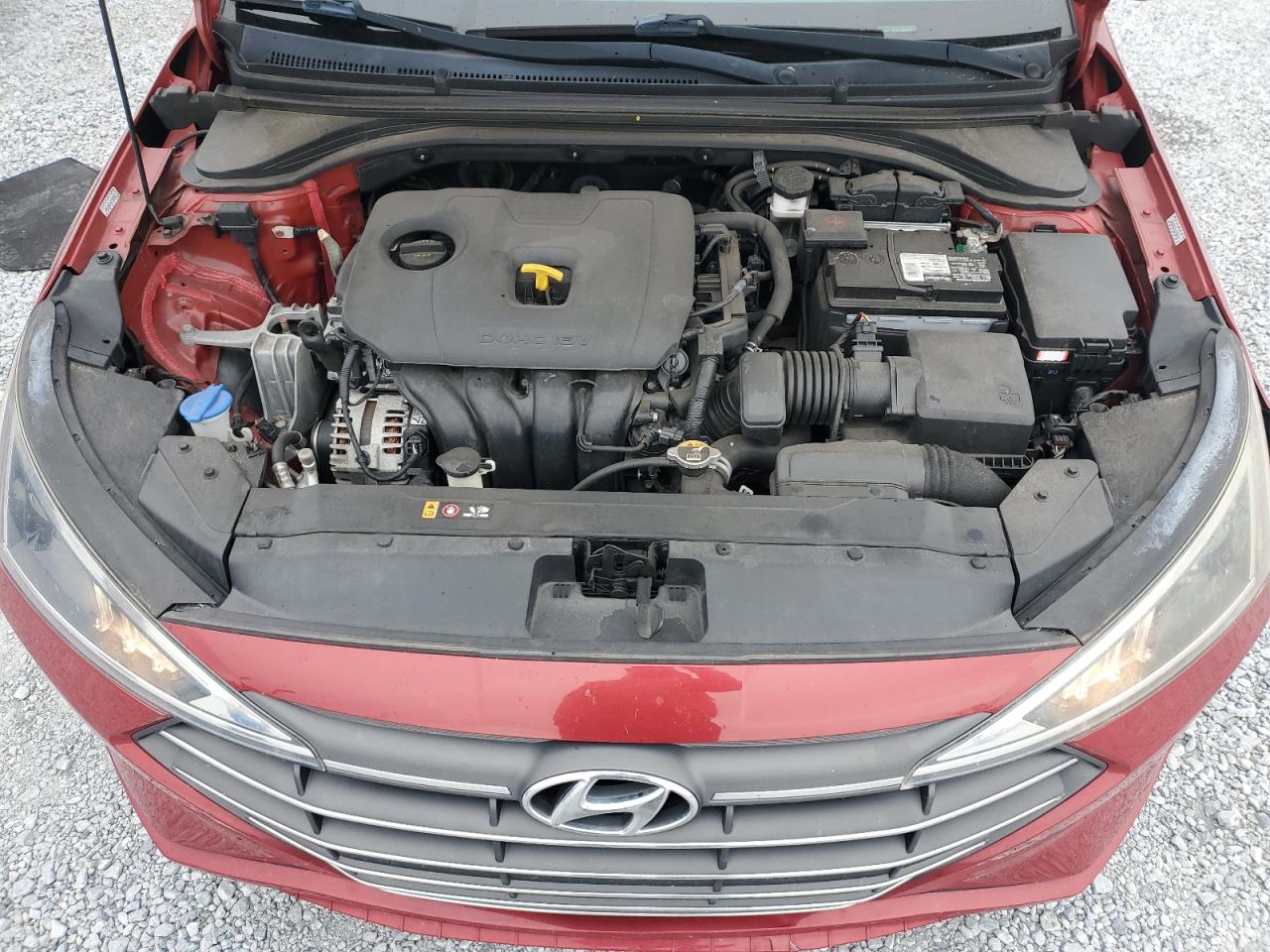 2020 Hyundai Elantra VIN KMHD84LF9LU024209 Copart auction photo, side damage thumbnail 12