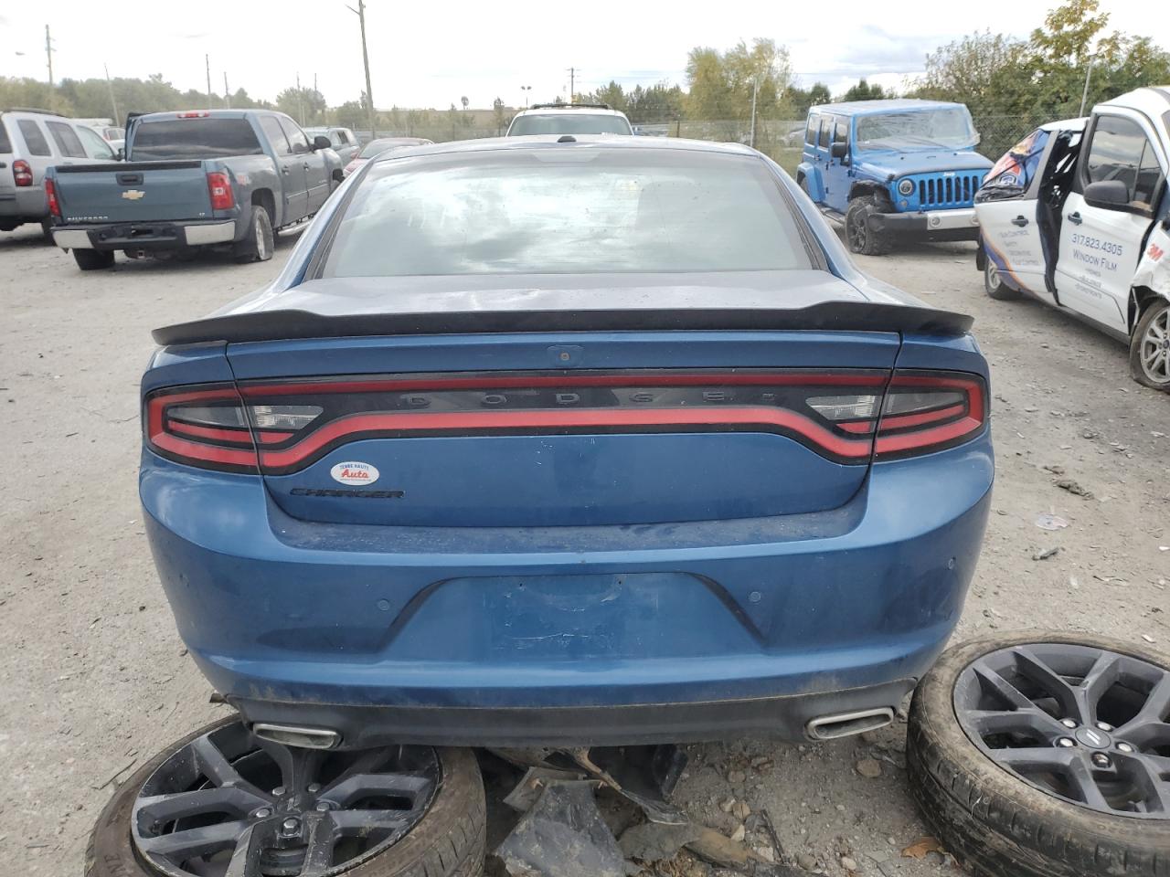 2020 Dodge Charger VIN 2C3CDXBG7LH199640 Copart auction photo, front end / side damage thumbnail 6