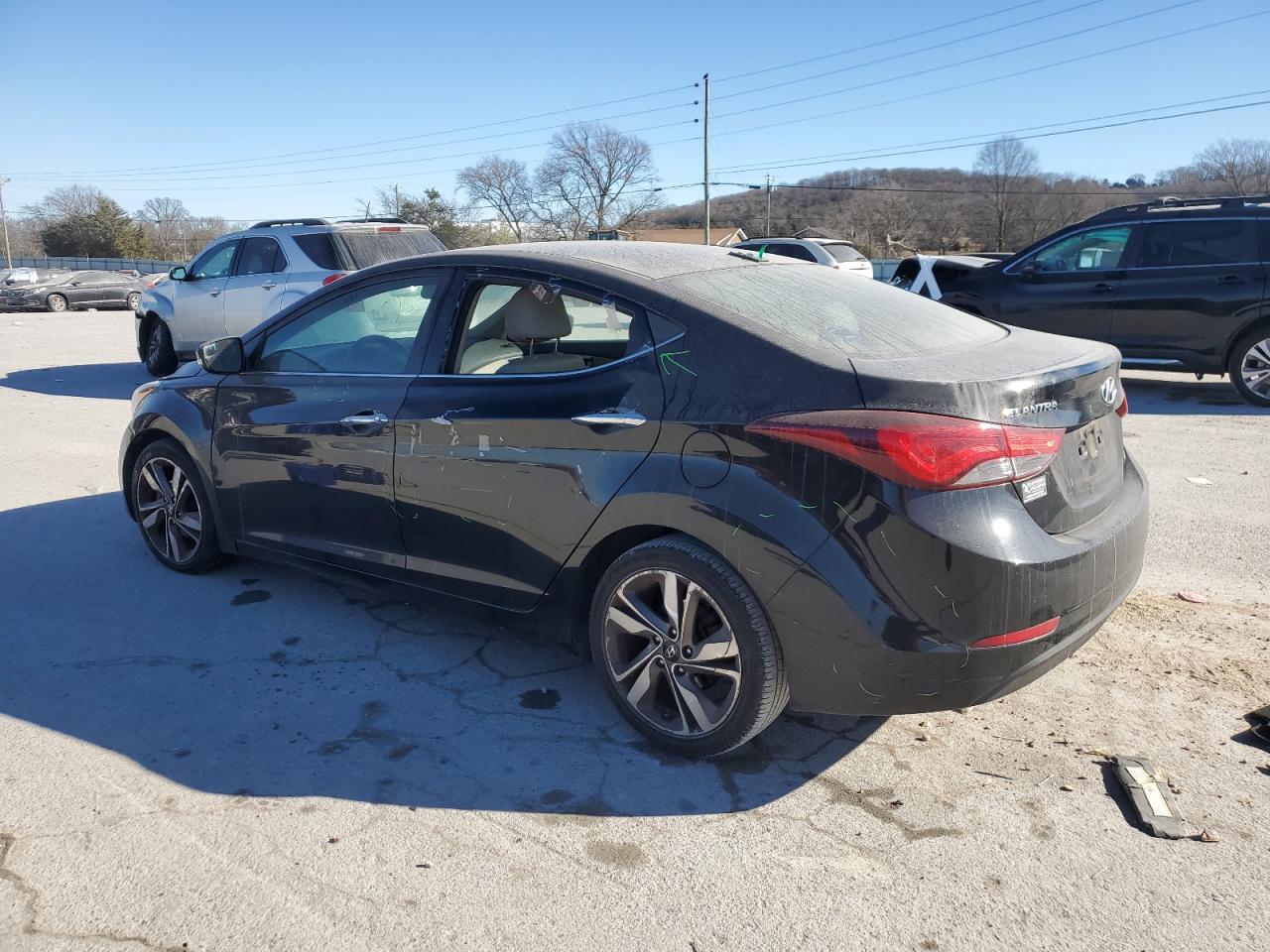 2014 Hyundai Elantra VIN 5NPDH4AE0EH468669 Copart auction photo, all over damage thumbnail 2