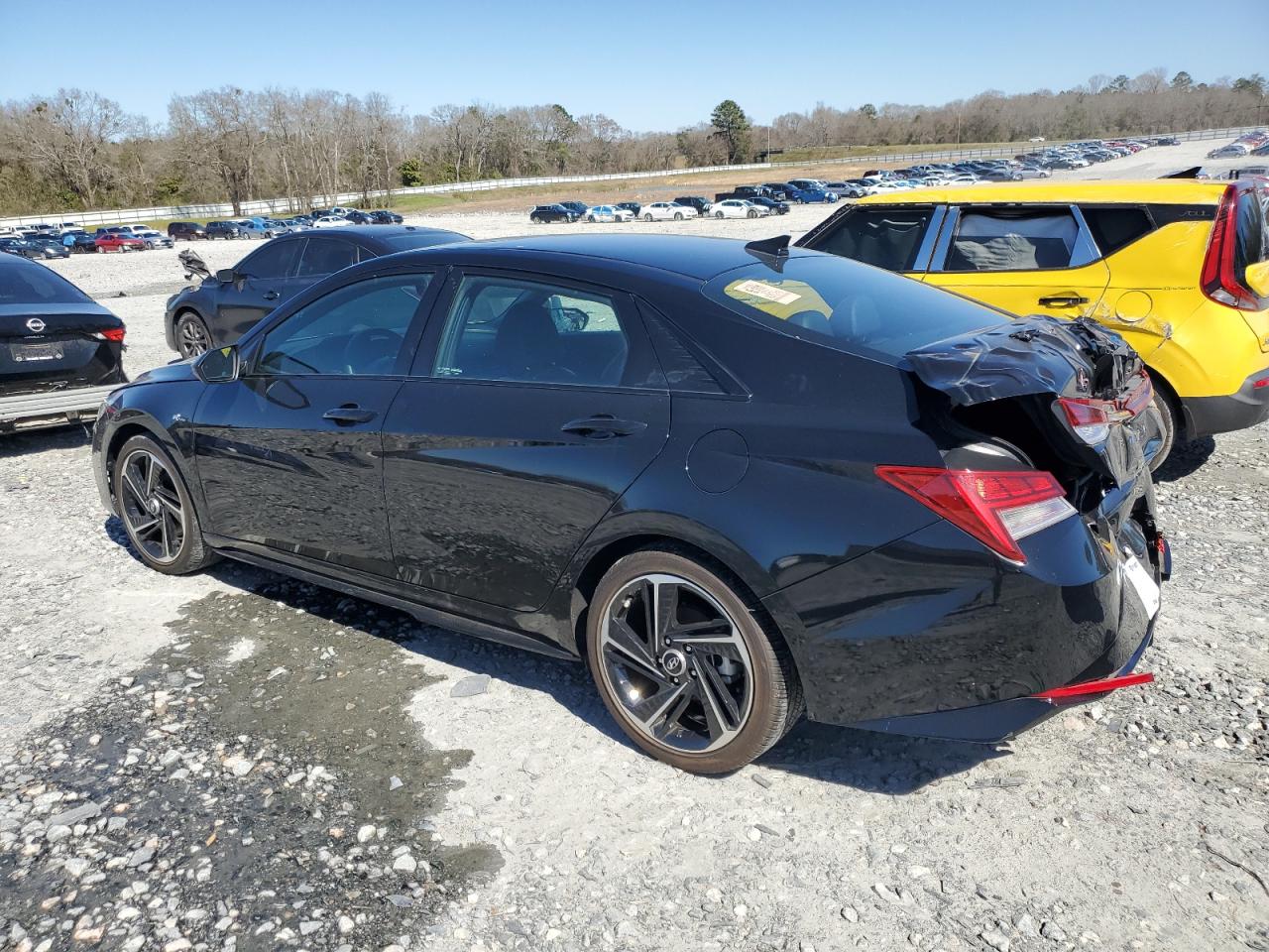 2023 Hyundai Elantra VIN KMHLR4AF4PU521296 Copart auction photo, rear end damage thumbnail 2