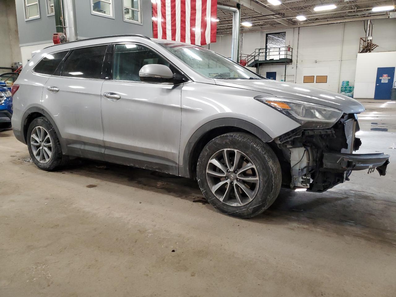 2017 Hyundai Santa Fe VIN KM8SNDHFXHU234320 Copart auction photo, front end damage thumbnail 4