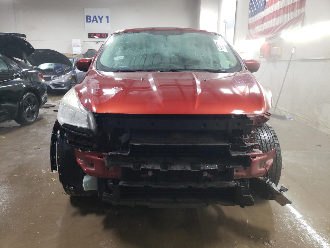 2014 Ford Escape VIN 1FMCU0GX6EUB97157 Copart auction photo, front end damage thumbnail 5