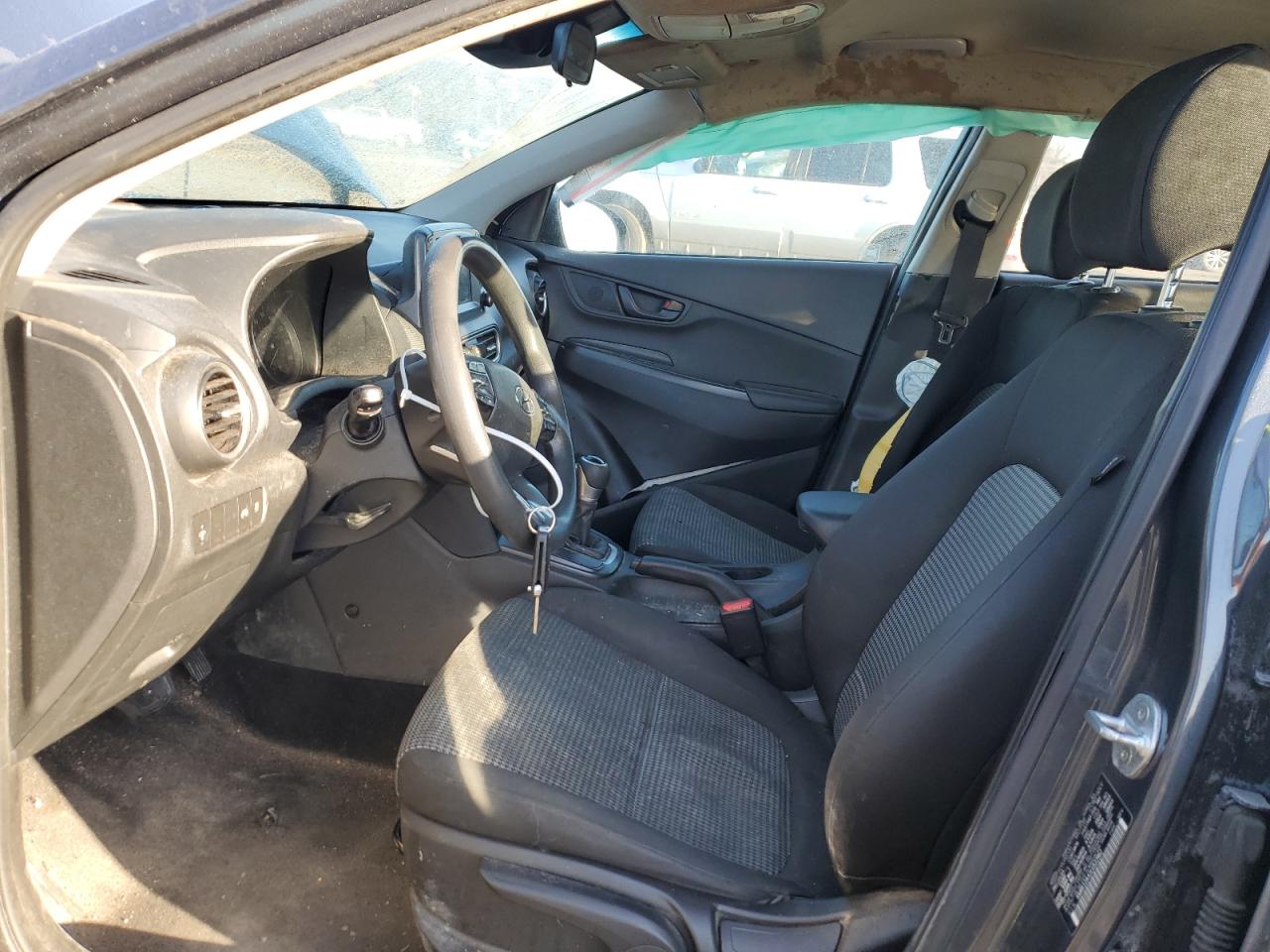 2020 Hyundai Kona VIN KM8K12AA1LU522962 Copart auction photo, front end / side damage thumbnail 7