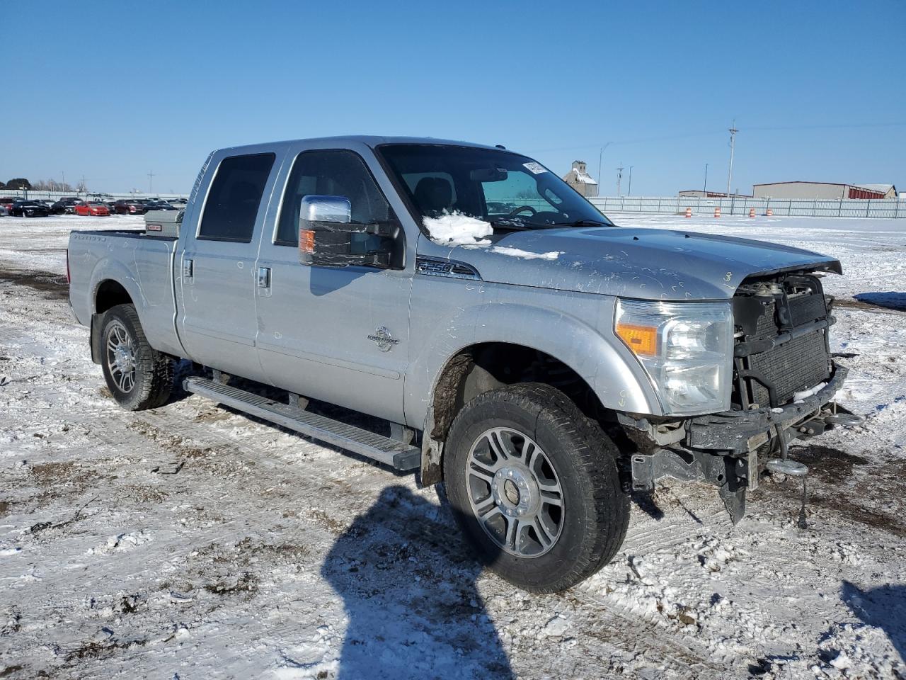 2015 Ford F250 VIN 1FT7W2BT1FED53780 Copart auction photo, front end / hail damage thumbnail 4