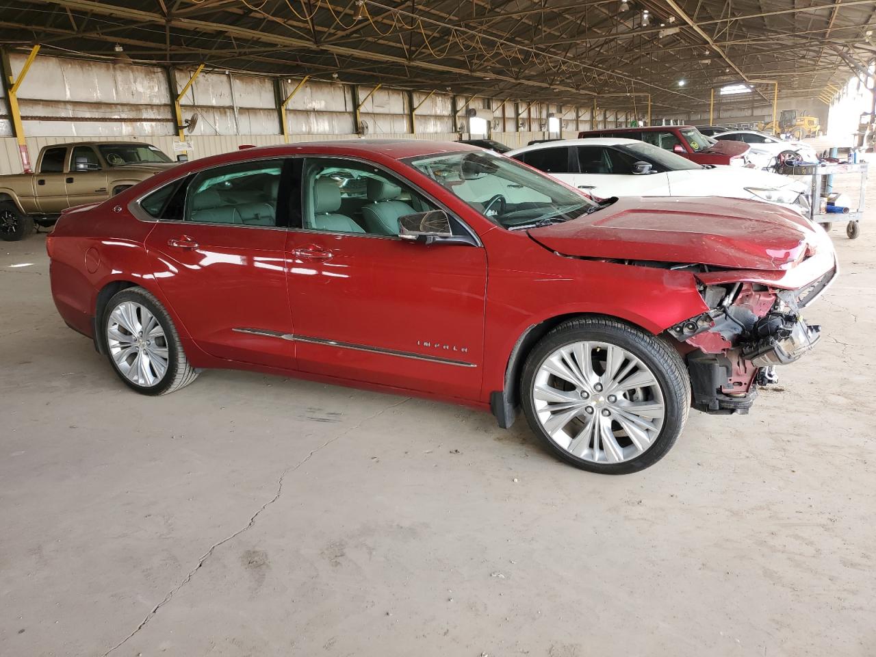 2015 Chevrolet Impala VIN 2G1165S37F9170693 Copart auction photo, front end damage thumbnail 4