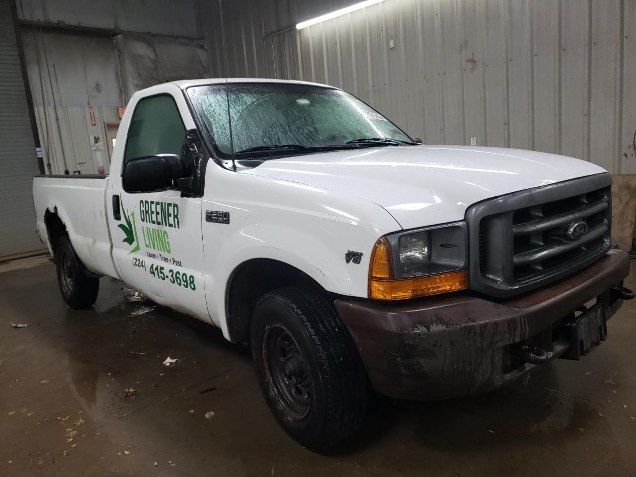 2000 Ford F250 VIN 1FTNF20L9YEB81706 Copart auction photo, rear end / side damage thumbnail 4