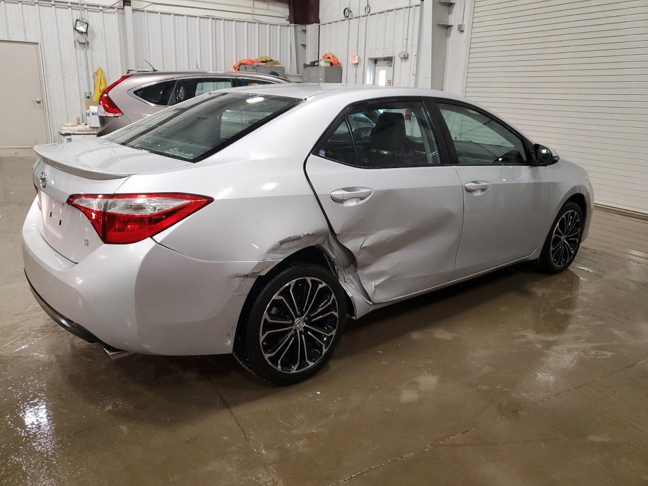 2016 Toyota Corolla VIN 2T1BURHE1GC539907 Copart auction photo, side / rear end damage thumbnail 3