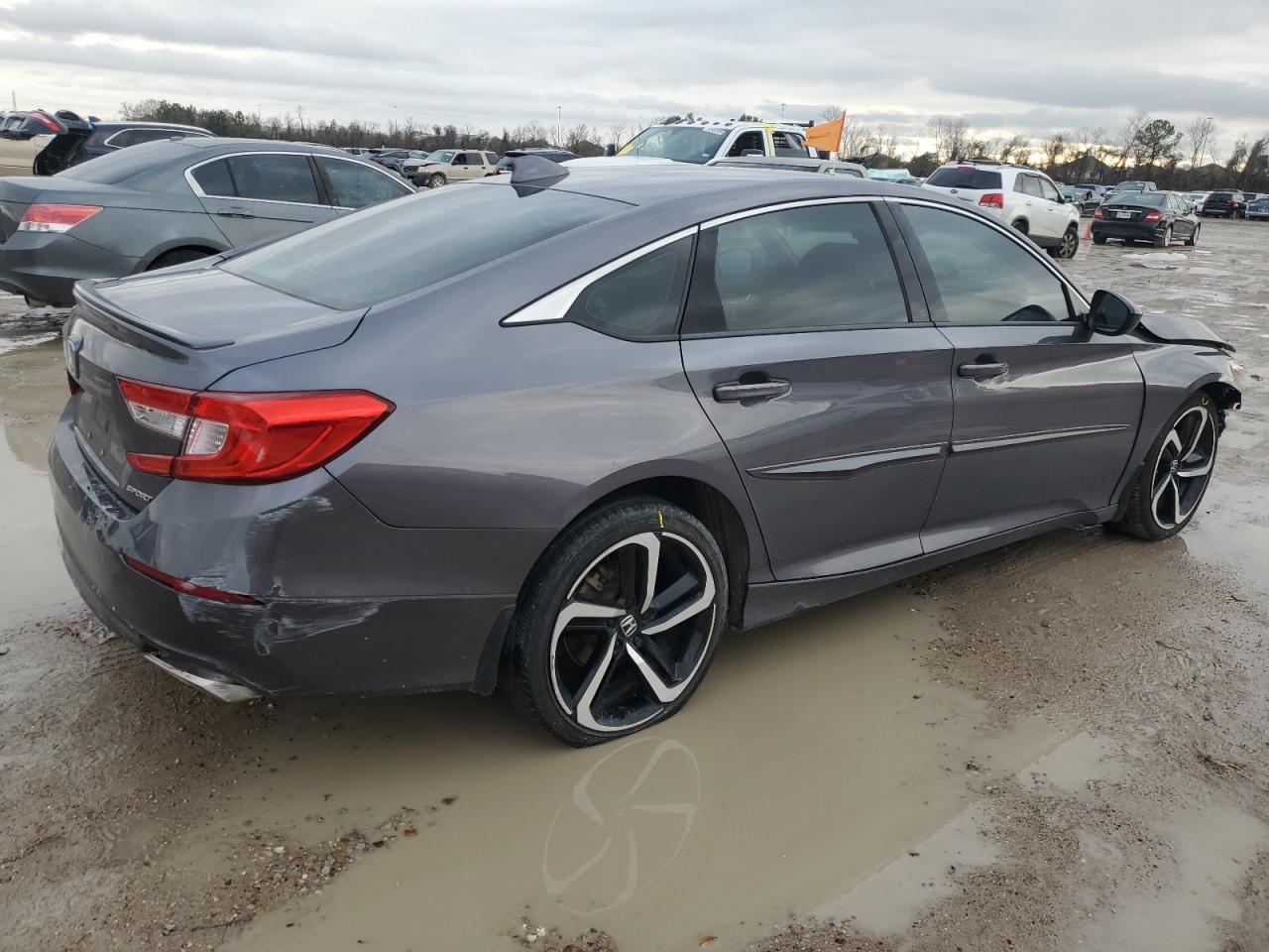 2019 Honda Accord VIN 1HGCV1F35KA164137 Copart auction photo, front end / rear end damage thumbnail 3