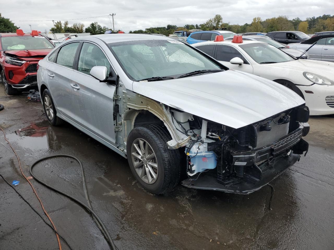 2019 Hyundai Sonata VIN 5NPE24AF7KH817000 Copart auction photo, side damage thumbnail 4