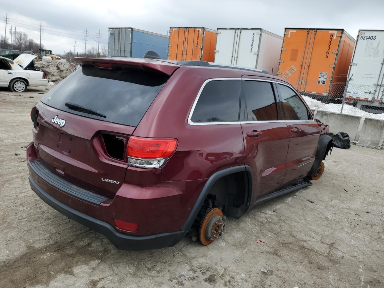 2018 Jeep Grand Cherokee VIN 1C4RJFAG8JC311081 Copart auction photo, stripped damage thumbnail 3