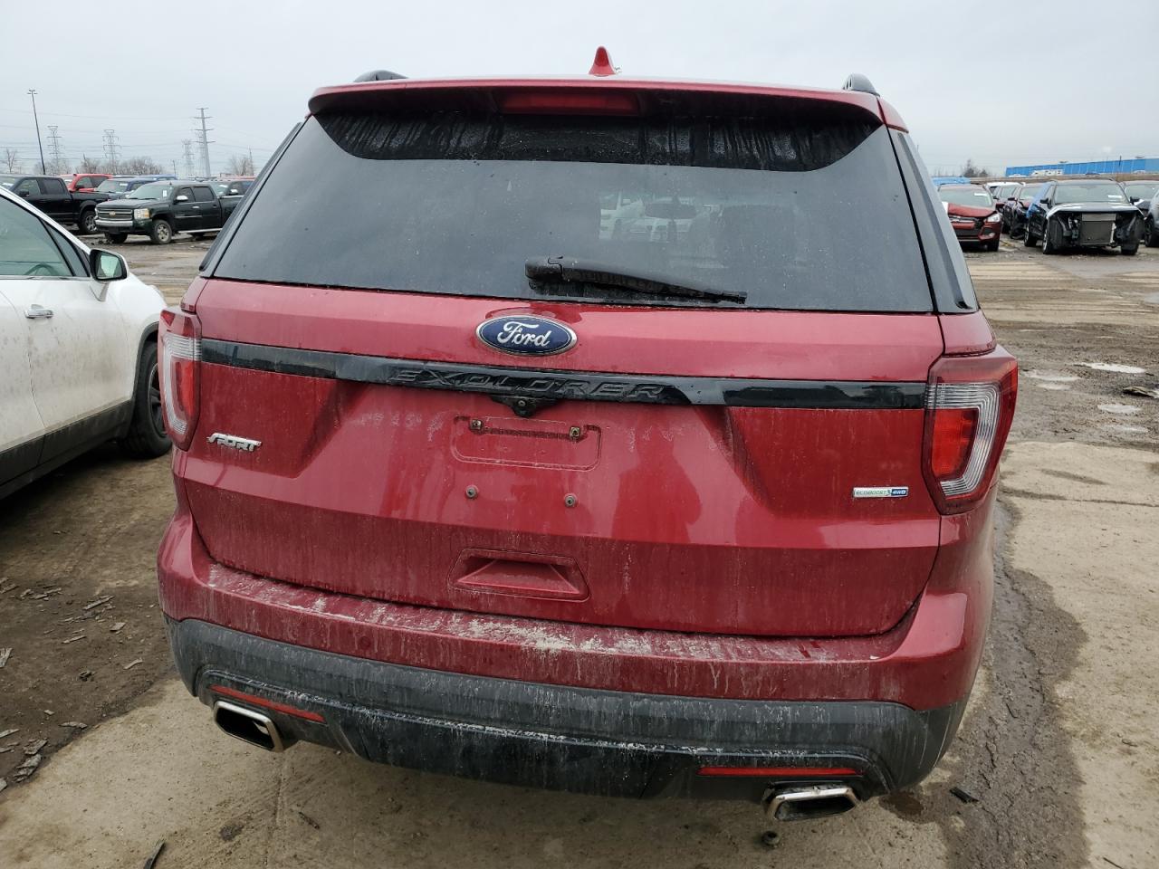 2016 Ford Explorer VIN 1FM5K8GT5GGB51122 Copart auction photo, front end / side damage thumbnail 6