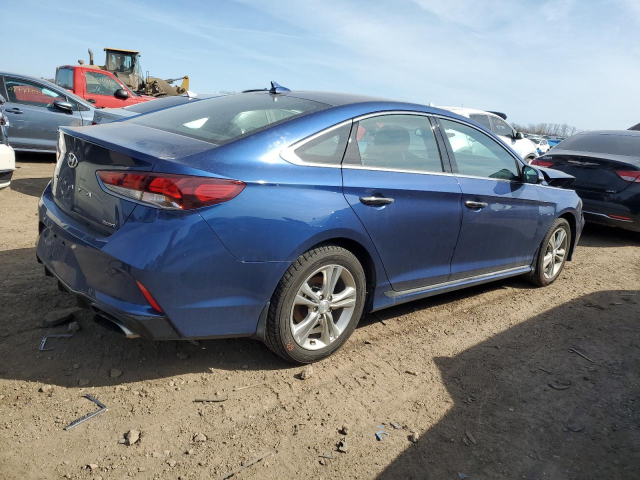 2019 Hyundai Sonata VIN 5NPE34AF8KH780956 Copart auction photo, front end damage thumbnail 3