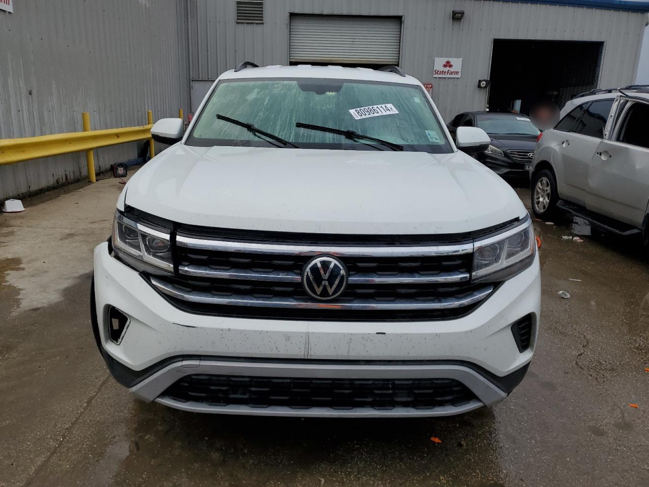 2021 Volkswagen Atlas VIN 1V2DP2CAXMC525244 Copart auction photo, front end / water/flood damage thumbnail 5