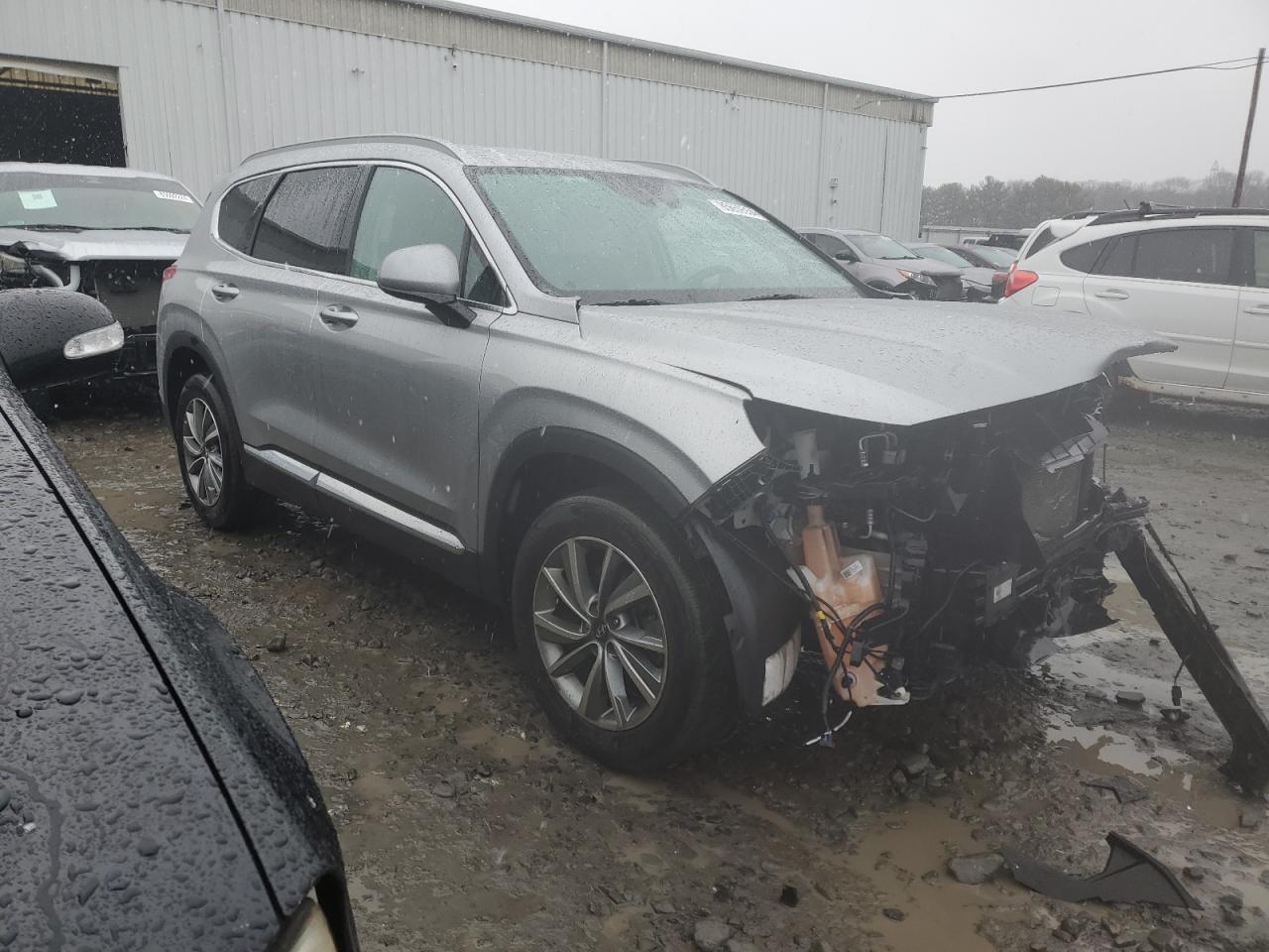 2020 Hyundai Santa Fe VIN 5NMS3CAD7LH196414 Copart auction photo, front end damage thumbnail 4