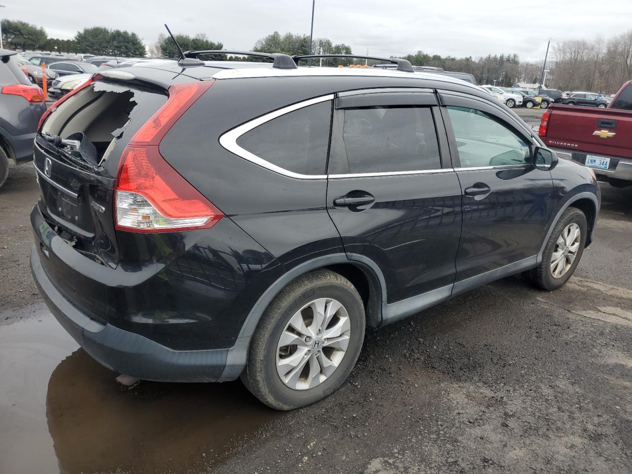 2012 Honda CR-V VIN 2HKRM4H76CH622436 Copart auction photo, rear end / minor dent/scratches damage thumbnail 3
