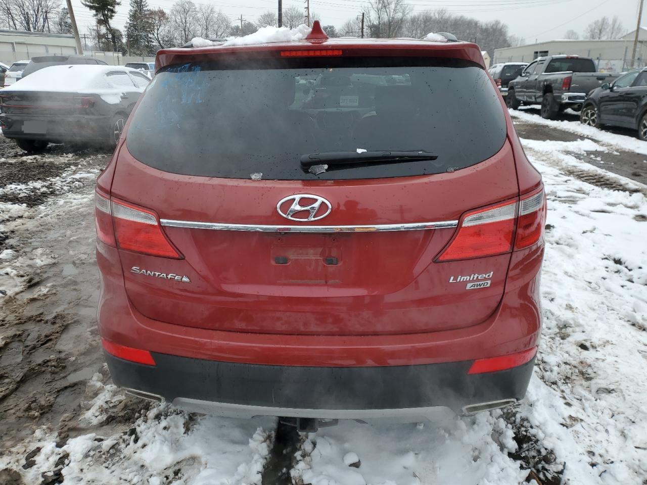 2015 Hyundai Santa Fe VIN KM8SNDHF6FU099253 Copart auction photo, front end / side damage thumbnail 6