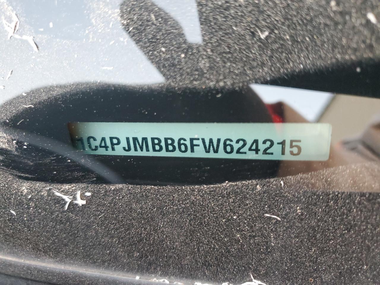 2015 Jeep Cherokee VIN 1C4PJMBB6FW624215 Copart auction photo, front end / undercarriage damage thumbnail 12