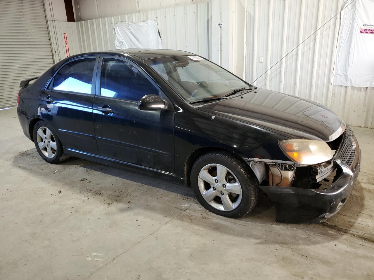 2009 KIA Spectra VIN KNAFE221595027222 Copart auction photo, front end damage thumbnail 4