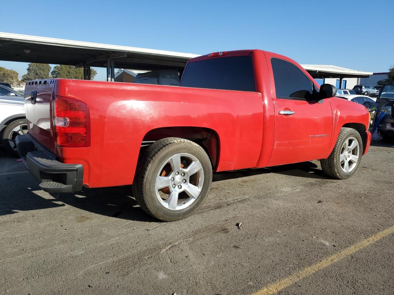 2012 Chevrolet Silverado VIN 1GCNCSE07CZ341719 Copart auction photo, vandalism damage thumbnail 3