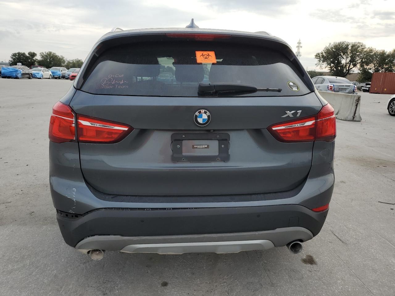 2017 BMW X1 VIN WBXHT3C30H5F72112 Copart auction photo, water/flood / all over damage thumbnail 6