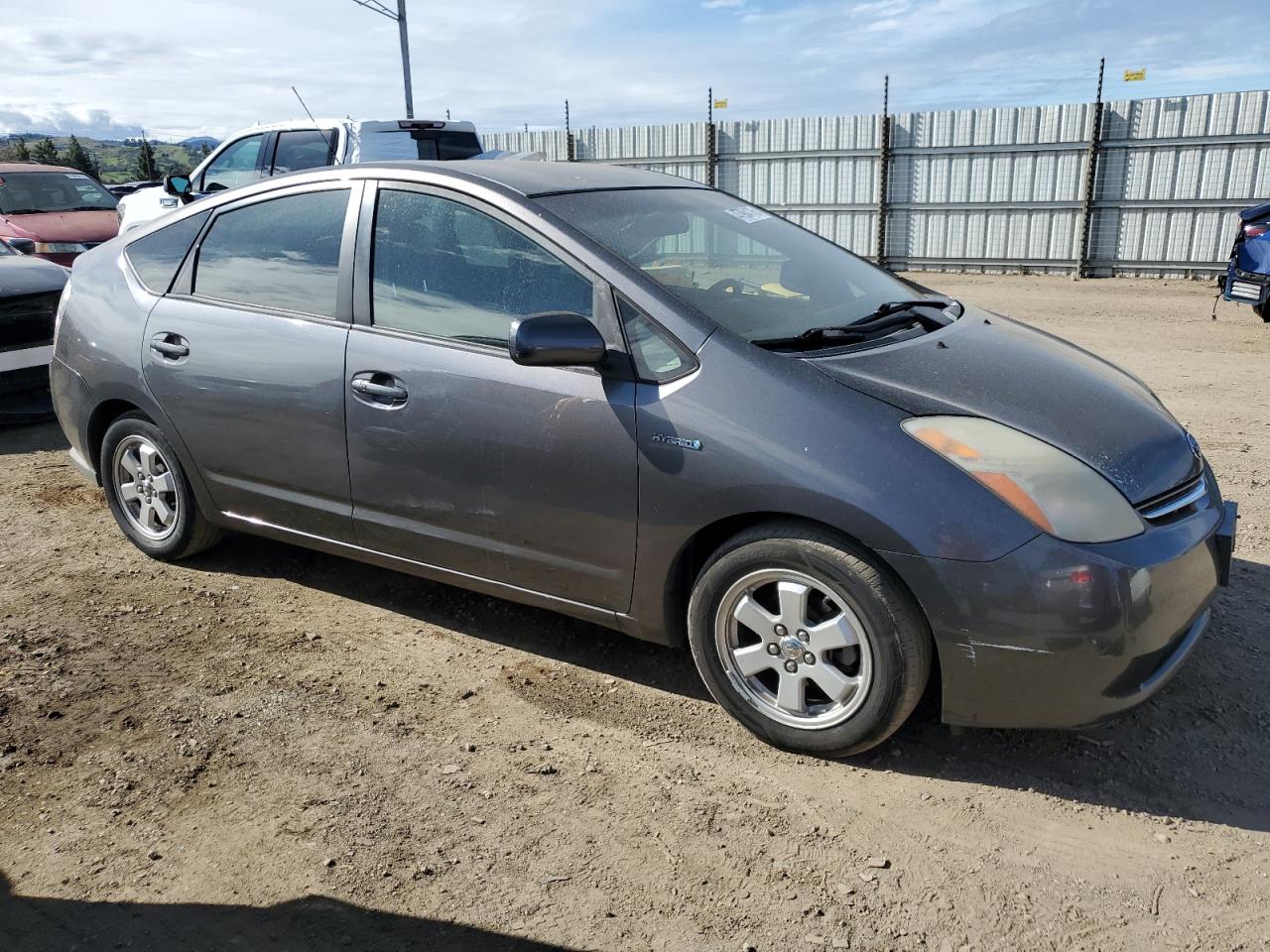 2007 Toyota Prius VIN JTDKB20U673268609 Copart auction photo, vandalism damage thumbnail 4