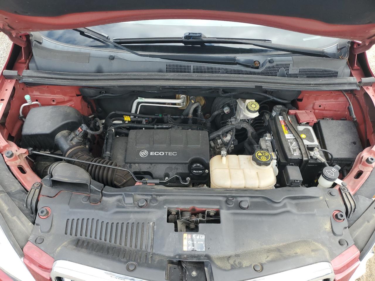 2014 Buick Encore VIN KL4CJBSB6EB782881 Copart auction photo, front end / undercarriage damage thumbnail 12