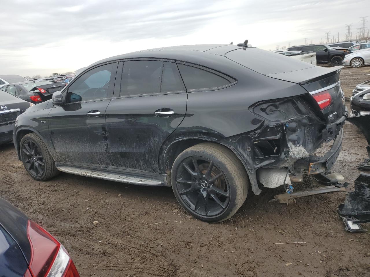 2018 Mercedes-Benz GLE VIN 4JGED6EB3JA122401 Copart auction photo, rear end damage thumbnail 2