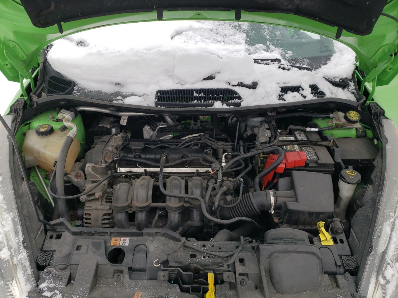 2014 Ford Fiesta VIN 3FADP4BJ4EM233982 Copart auction photo, rear end / undercarriage damage thumbnail 11
