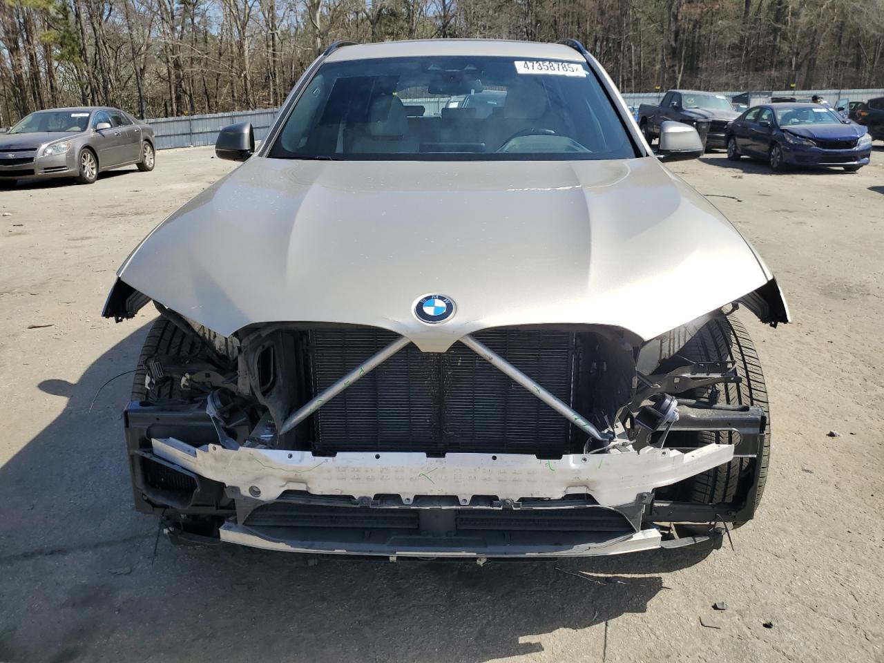 2020 BMW X3 VIN 5UXTY9C05LL304402 Copart auction photo, front end / rear end damage thumbnail 5