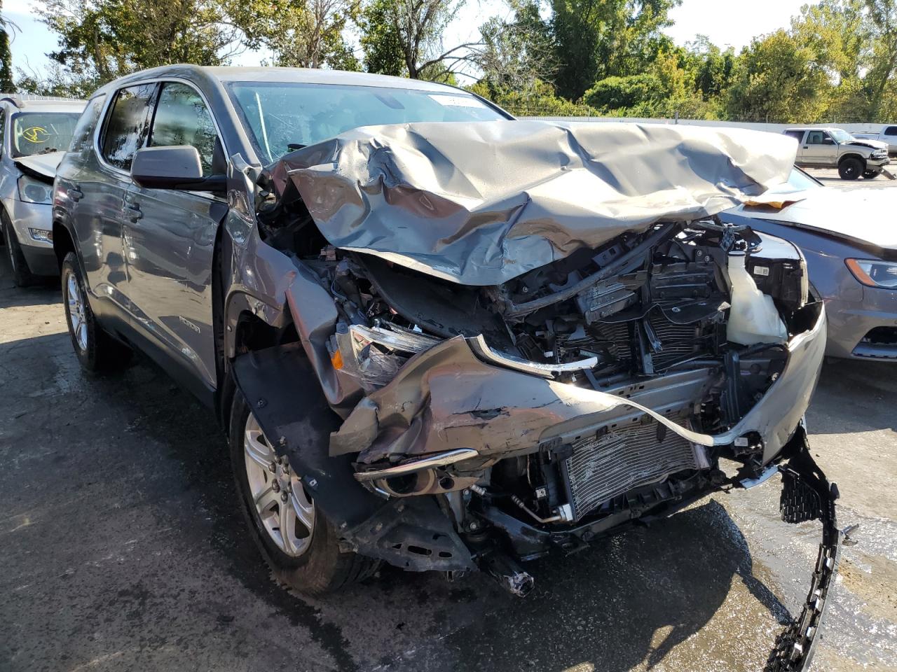 2019 GMC Acadia VIN 1GKKNKLAXKZ240363 Copart auction photo, front end damage thumbnail 4