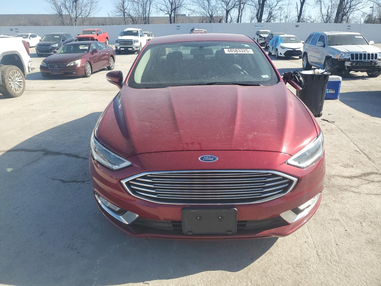 2017 Ford Fusion VIN 3FA6P0HD3HR395841 Copart auction photo, side damage thumbnail 5