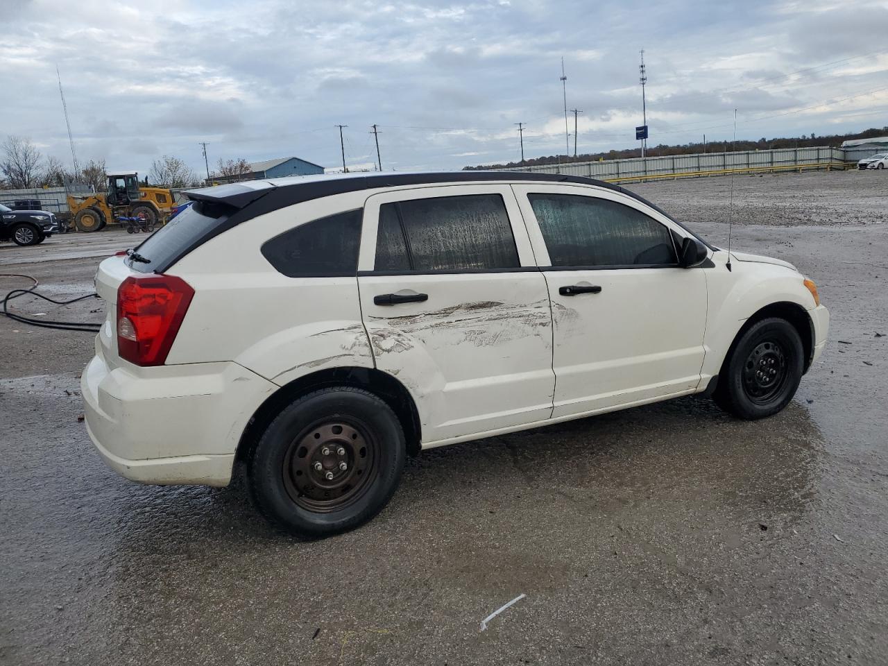 2007 Dodge Caliber VIN 1B3HB28B07D554562 Copart auction photo, side damage thumbnail 3