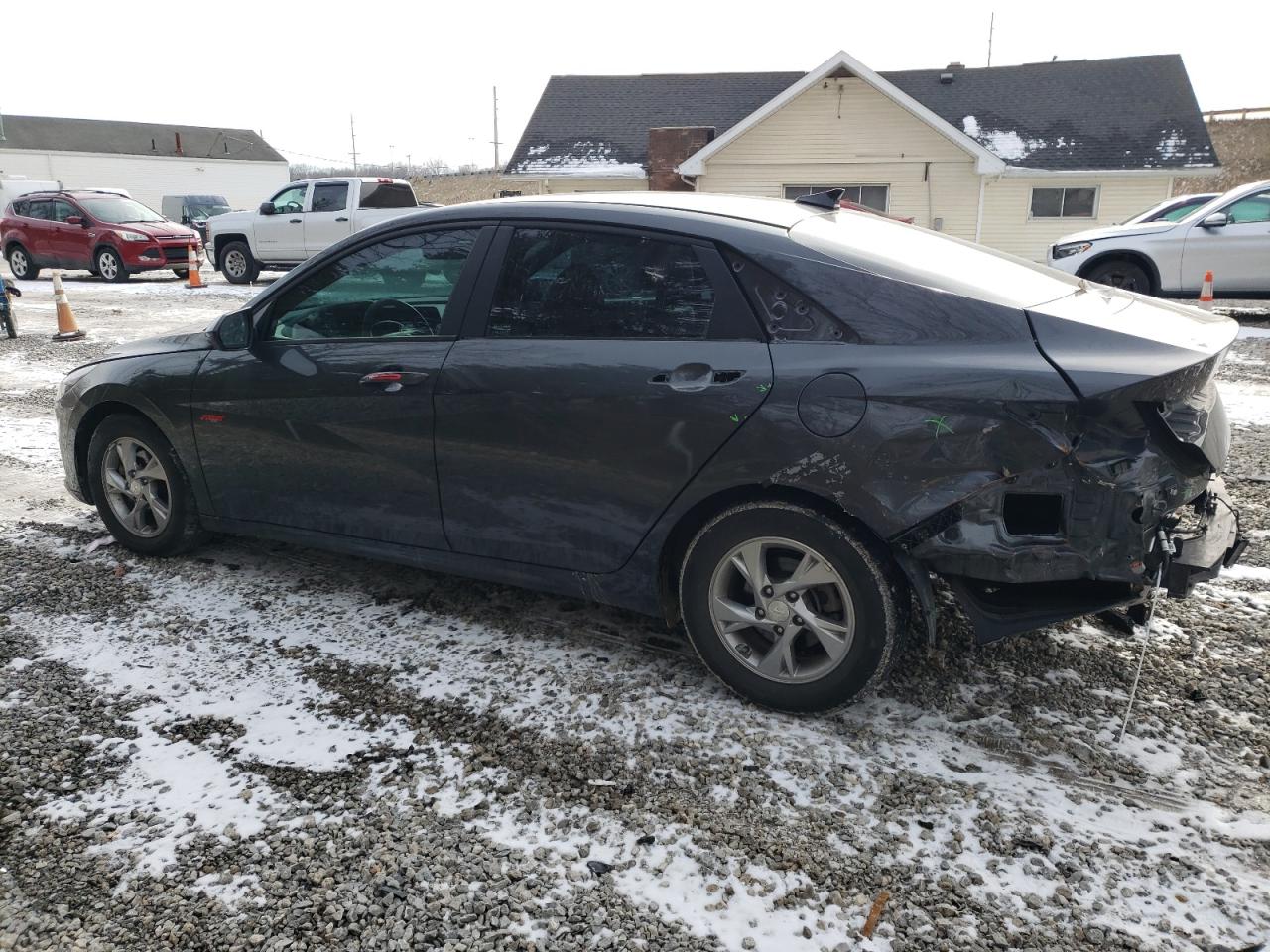 2021 Hyundai Elantra VIN 5NPLL4AG7MH019273 Copart auction photo, rear end damage thumbnail 2