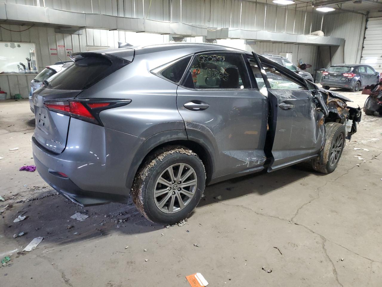 2018 Lexus NX VIN JTJBARBZ1J2153608 Copart auction photo, rollover / all over damage thumbnail 3