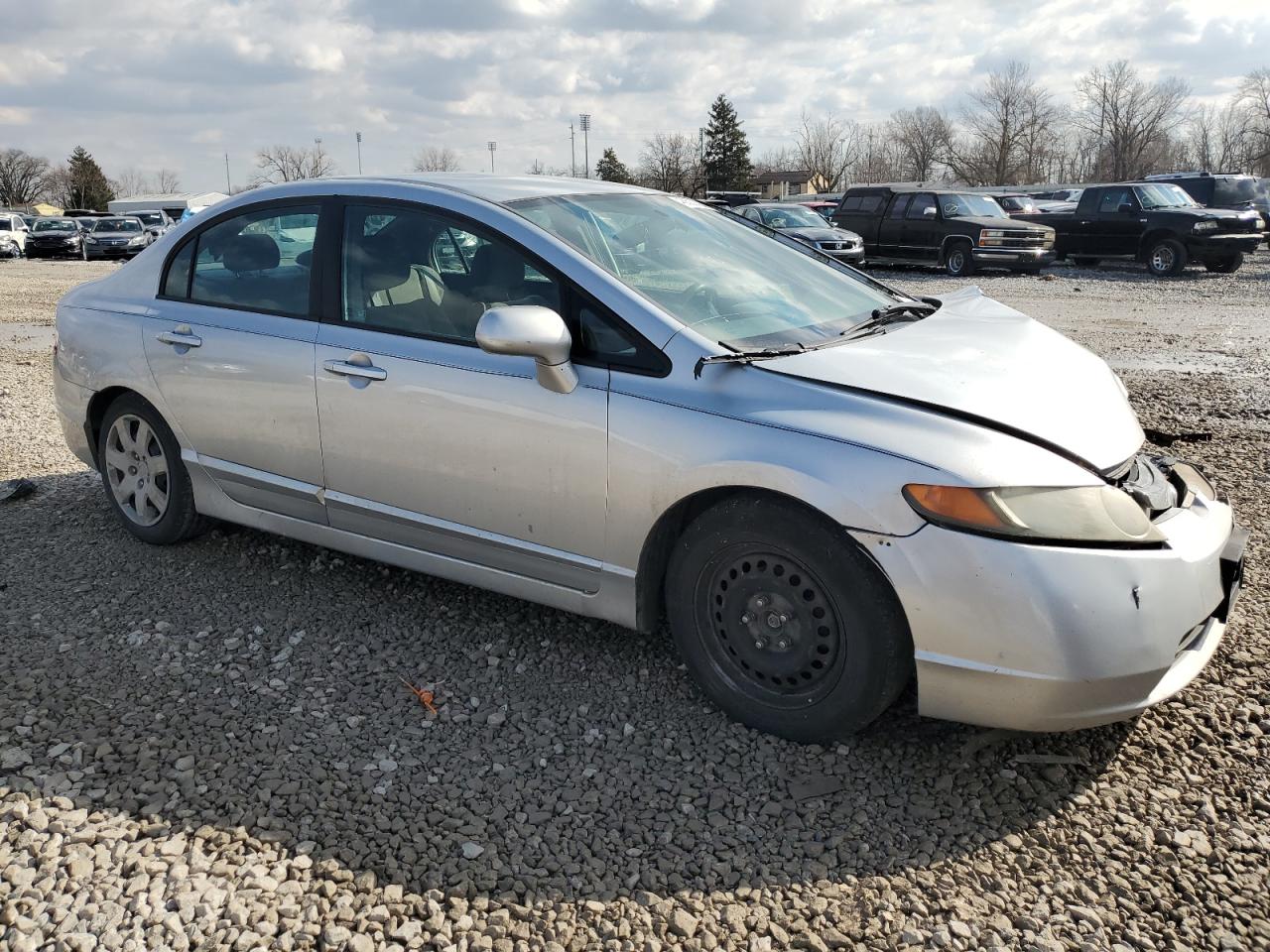 2007 Honda Civic VIN 1HGFA16577L077300 Copart auction photo, front end / rear end damage thumbnail 4