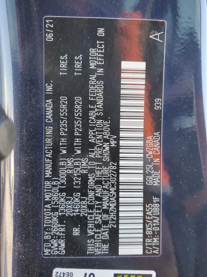 2021 Lexus RX VIN 2T2HZMDA5MC302782 Copart auction photo, front end / minor dent/scratches damage thumbnail 14