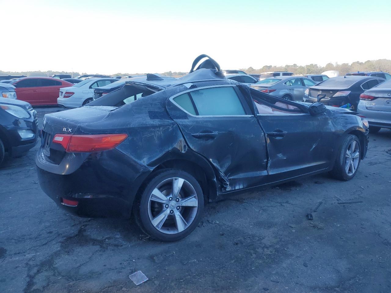 2013 Acura ILX VIN 19VDE1F78DE020726 Copart auction photo, all over damage thumbnail 3