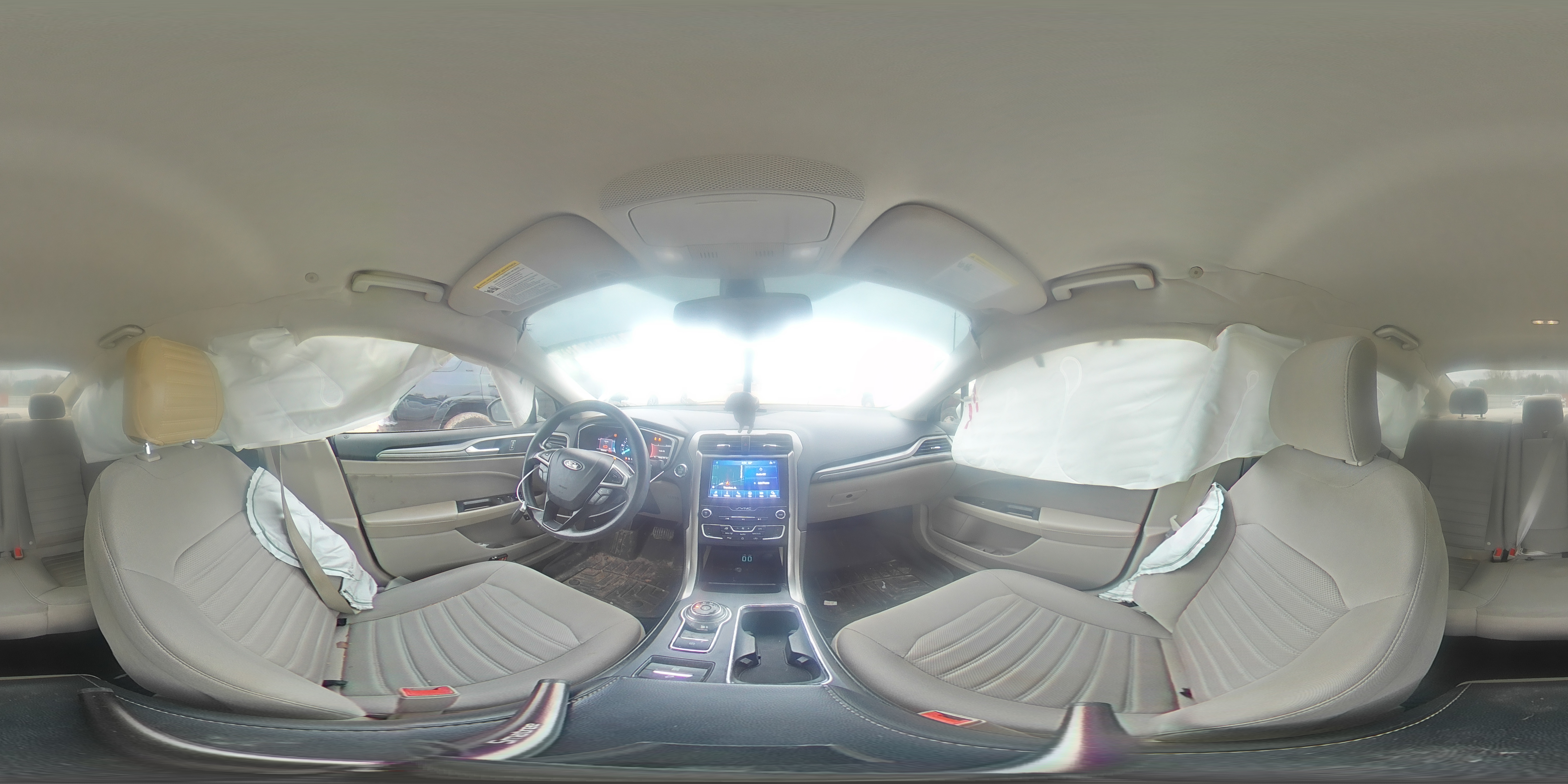 2019 Ford Fusion VIN 3FA6P0LU0KR257169 Copart auction photo, side damage thumbnail 12