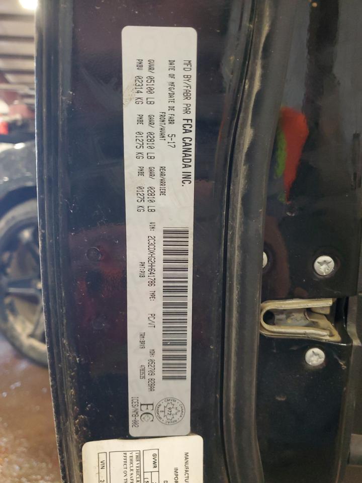 2017 Dodge Charger VIN 2C3CDXHG2HH641786 Copart auction photo, rear end damage thumbnail 14