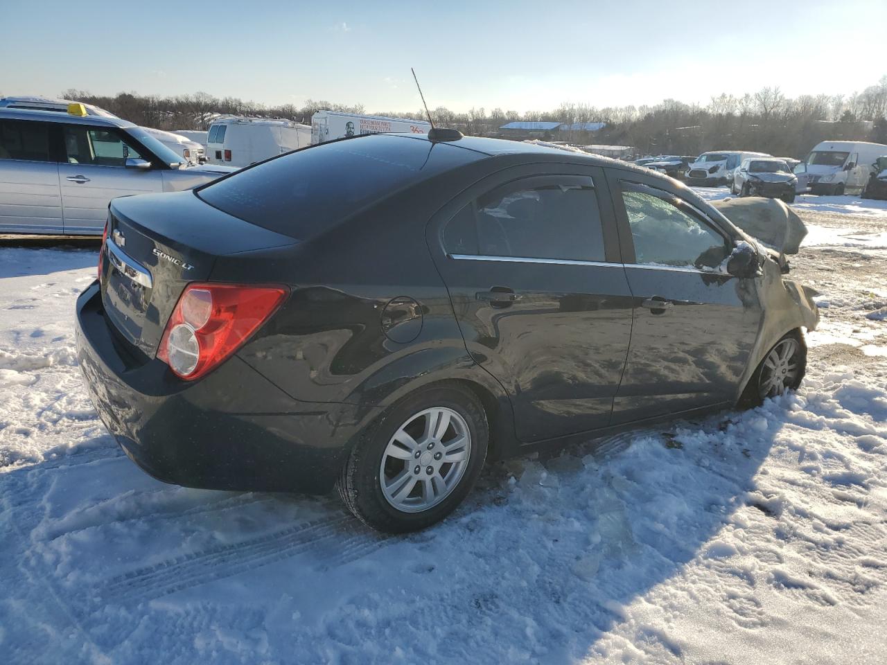 2016 Chevrolet Sonic VIN 1G1JC5SH5G4154761 Copart auction photo, burn - engine / burn damage thumbnail 3