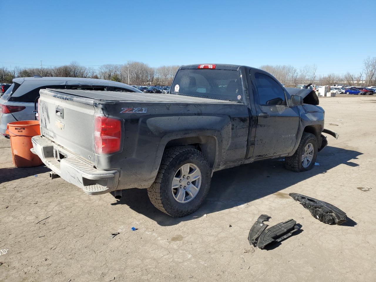 2014 Chevrolet Silverado VIN 1GCNKREC3EZ282404 Copart auction photo, front end / mechanical damage thumbnail 3