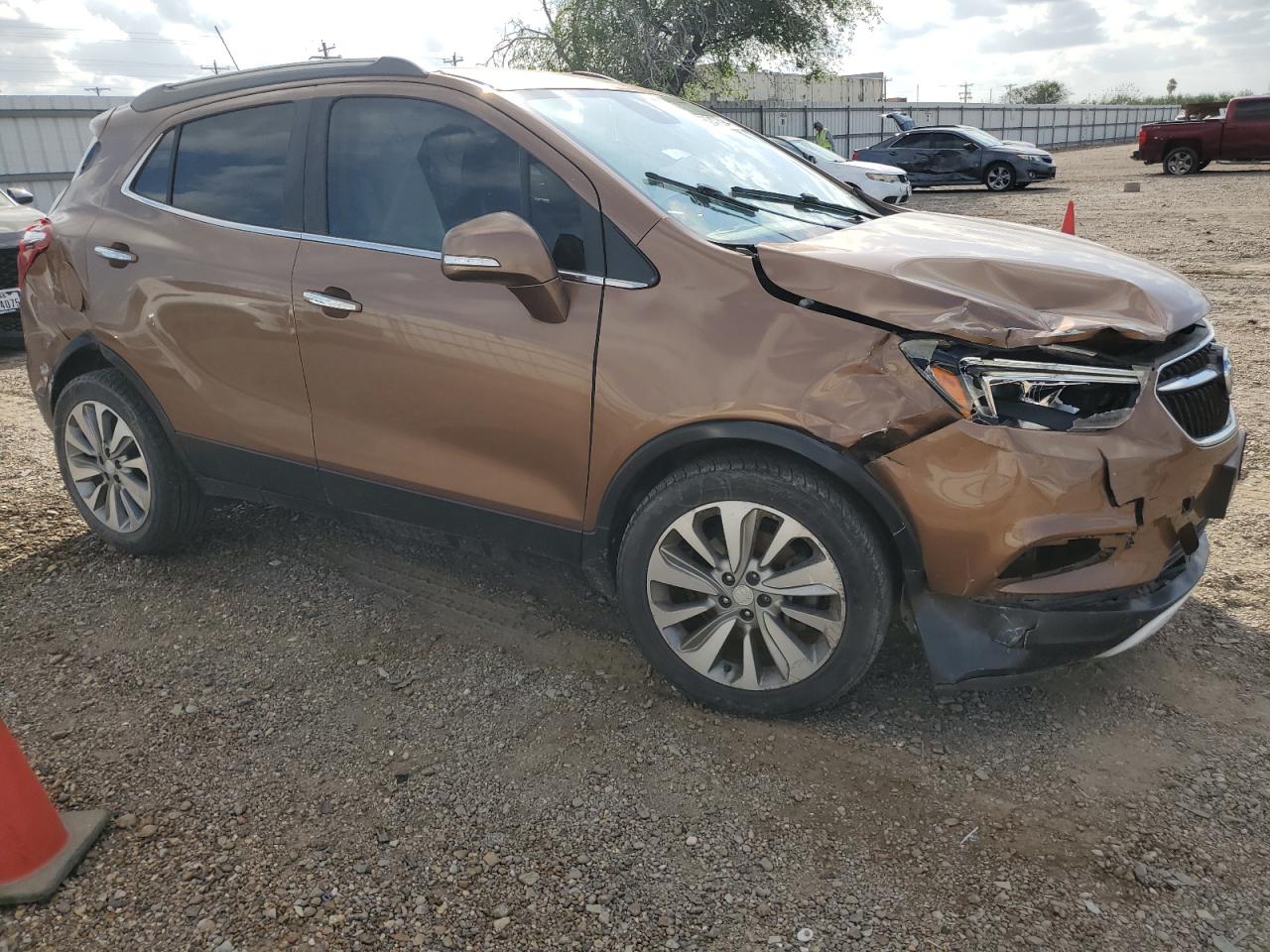 2017 Buick Encore VIN KL4CJASB0HB085091 Copart auction photo, front end / rear end damage thumbnail 4